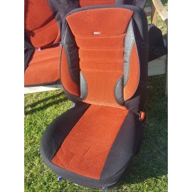 Huse scaune auto din material portocaliu
